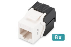 CAT 6 Keystone module, niet afgeschermd - 8 st.