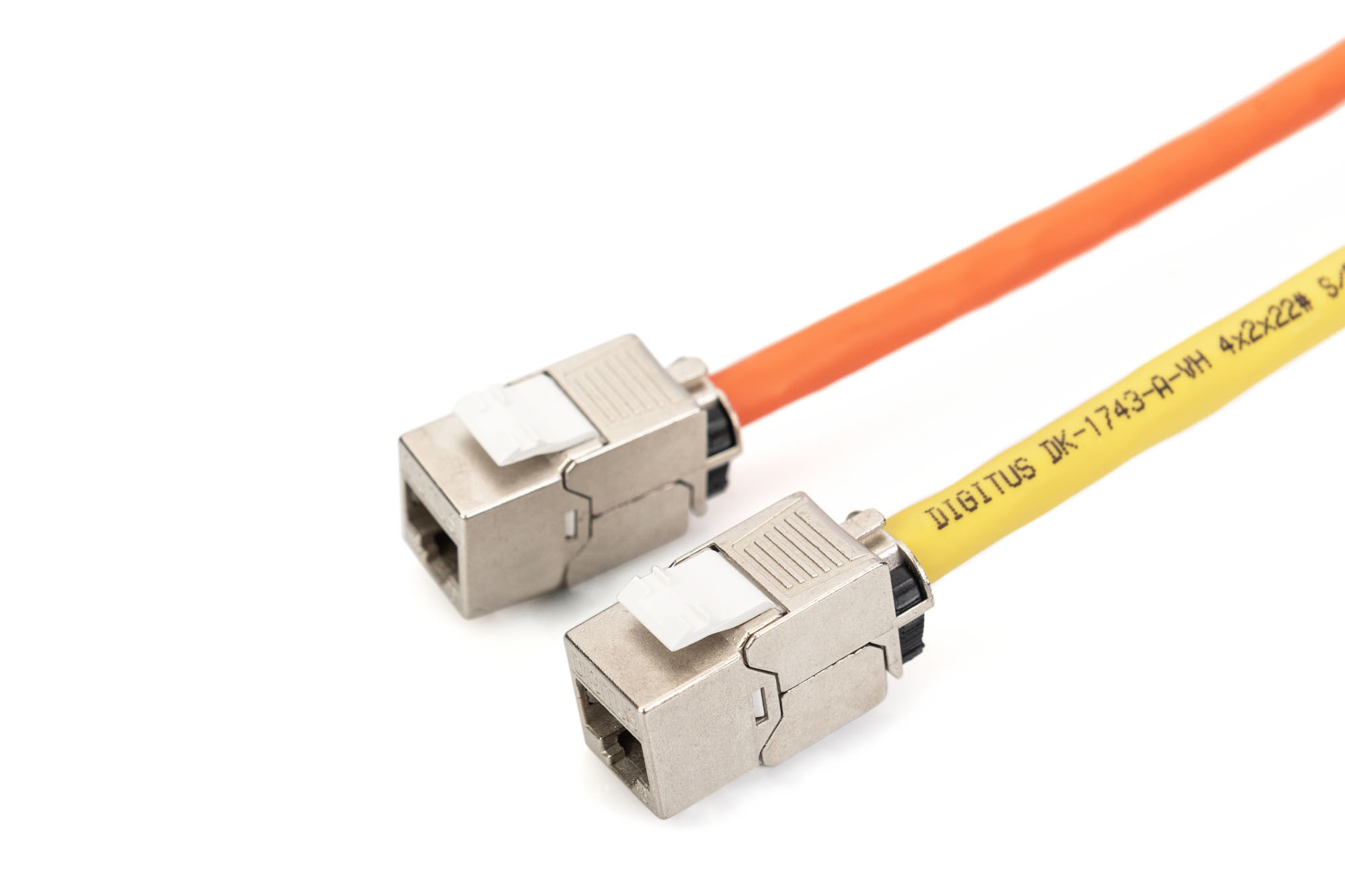 CAT 6A Keystone module, afgeschermd met intelligente kabelmanager, set (24 stuks) - Afbeelding 7