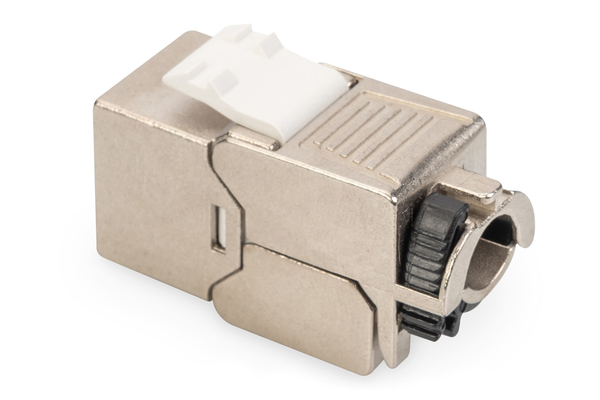 CAT 6A Keystone module, afgeschermd met intelligente kabelmanager, set (24 stuks) - Afbeelding 4
