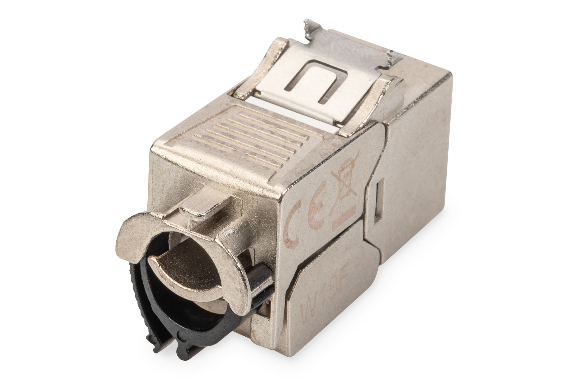 CAT 6A Keystone module, afgeschermd met intelligente kabelmanager, set (24 stuks) - Afbeelding 2