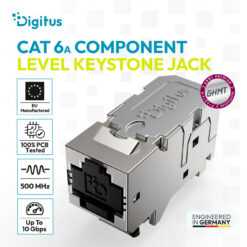 CAT6A Premium PVP-componenten, gecertificeerde Keystone-module, afgeschermd - Afbeelding 6