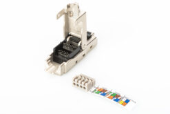 Alternative view of afgeschermd RJ45 stekker voor assemblage in het veld
