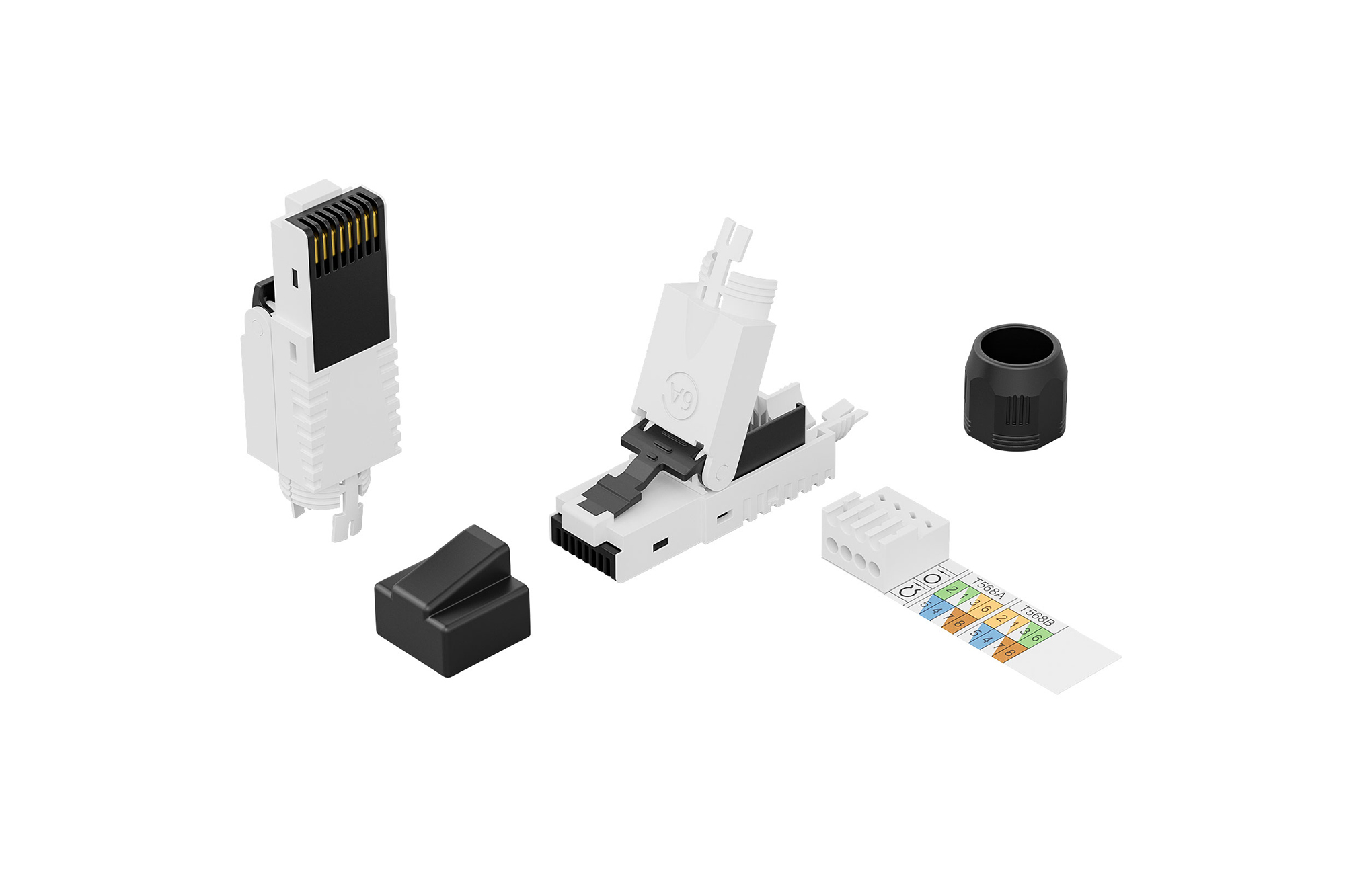 RJ45 connector voor veldtoepassingen, CAT 6A - Afbeelding 3