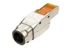 Alternative view of CAT 6A veldconnector, afgeschermd, montage zonder gereedschap