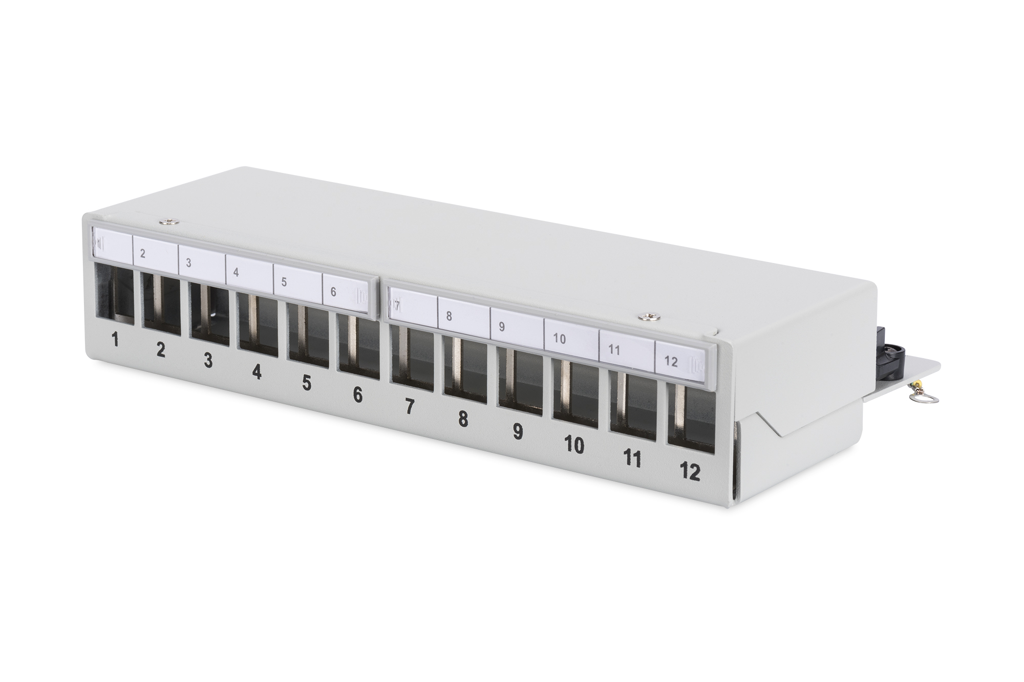 Desktop modulair patchpaneel, afgeschermd, 12-poorts