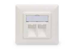 Lege behuizing voor Keystone module, frame 80x80 + centrale plaat 50x50 mm - Afbeelding 4