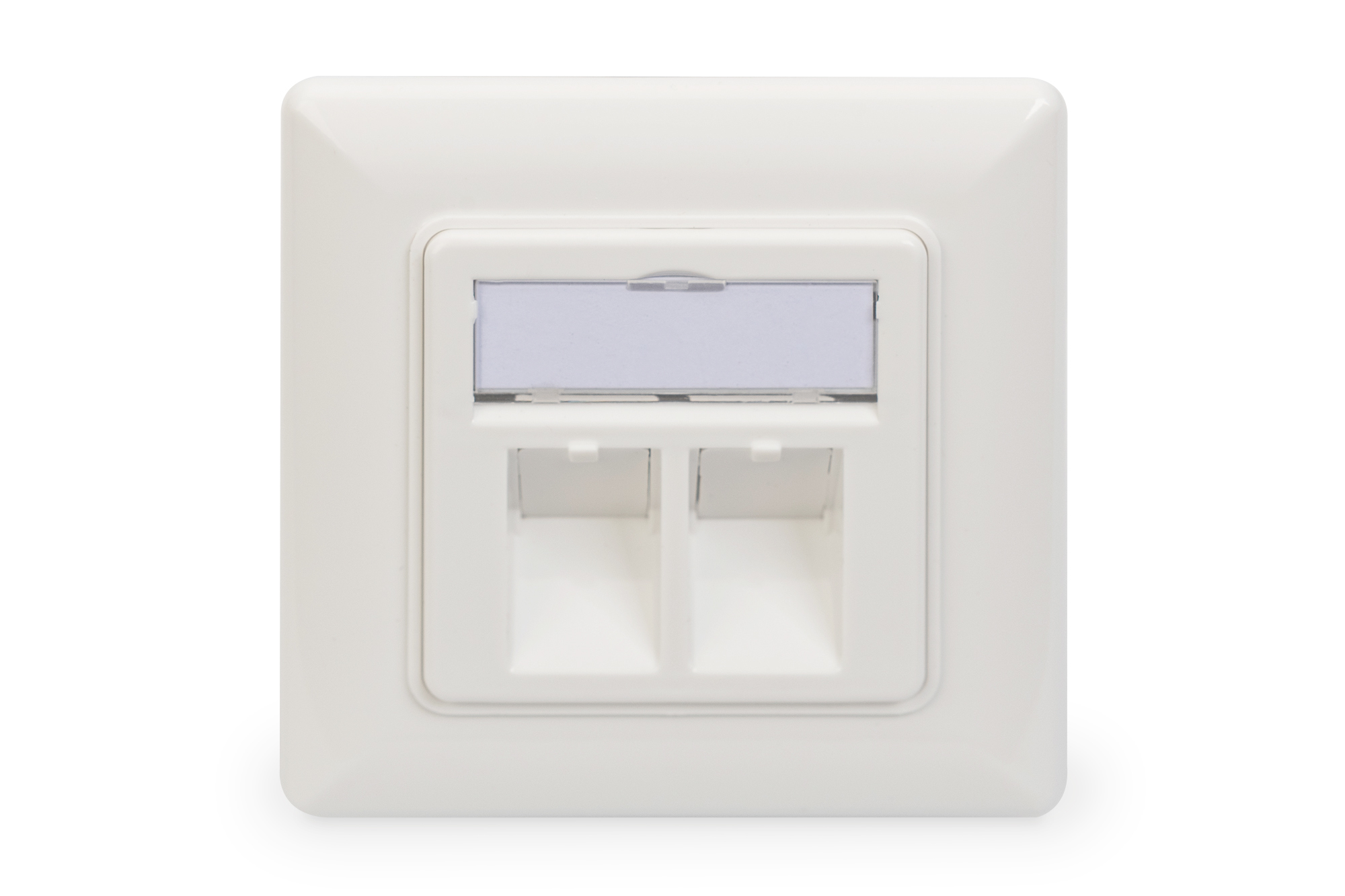 Lege behuizing voor Keystone module, frame 80x80 + centrale plaat 50x50 mm - Afbeelding 4