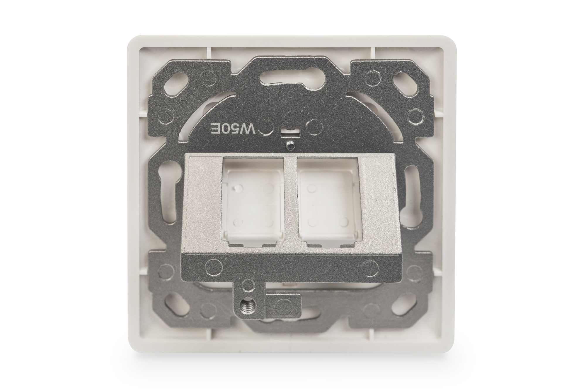 Lege behuizing voor Keystone module, frame 80x80 + centrale plaat 50x50 mm - Afbeelding 3