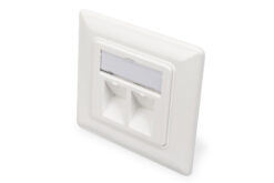 Lege behuizing voor Keystone module, frame 80x80 + centrale plaat 50x50 mm