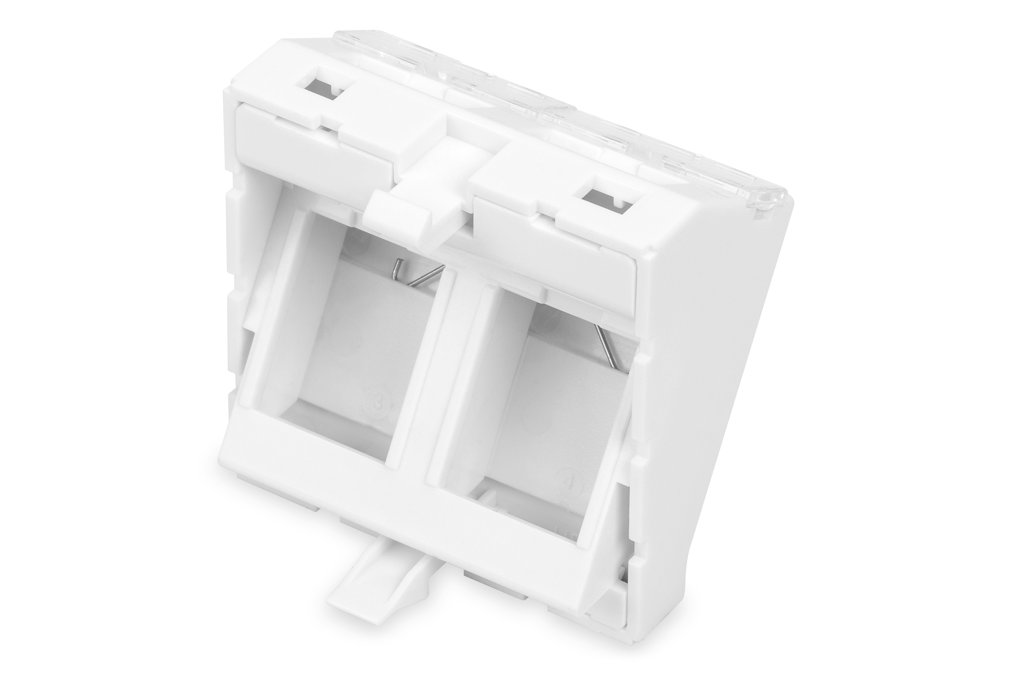 Frontpaneel, 2-poorts, 45 x 45 mm, schuin, voor frame DN-93802-5-SH - Afbeelding 2