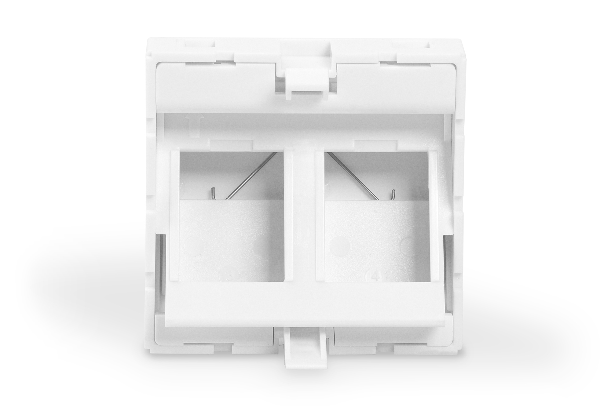 Frontpaneel, 2-poorts, 45 x 45 mm, schuin, voor frame DN-93802-5-SH - Afbeelding 5