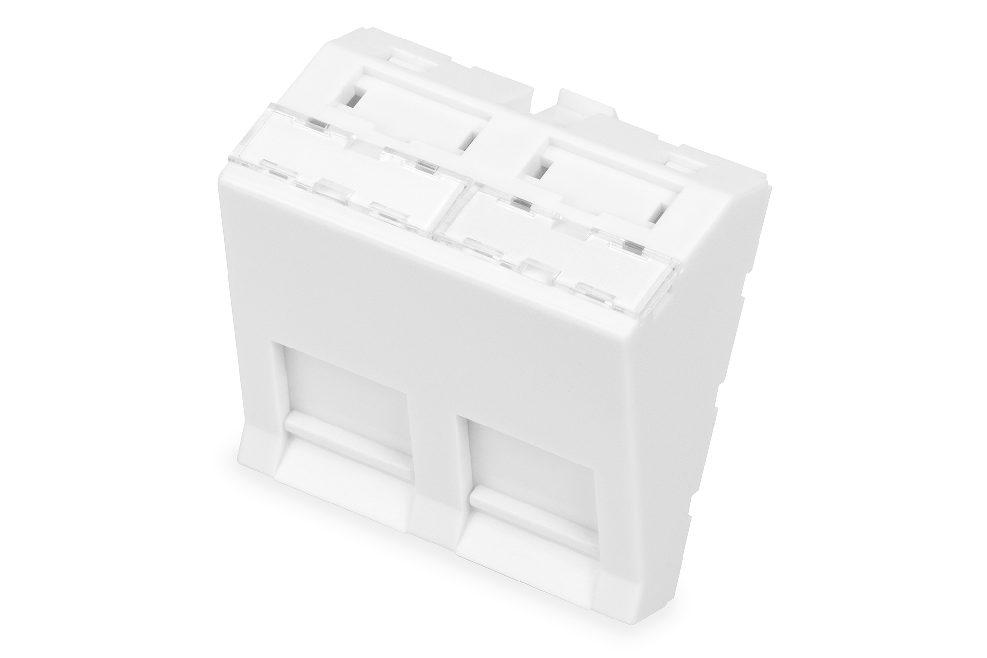 Frontpaneel, 2-poorts, 45 x 45 mm, schuin, voor frame DN-93802-5-SH