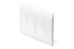 Lege behuizing voor Keytsone module, frame 80x80 mm, Frans type
