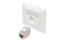 Voorpaneel 50x50, middenpaneel met 1x DN-93615-S Keystone-module