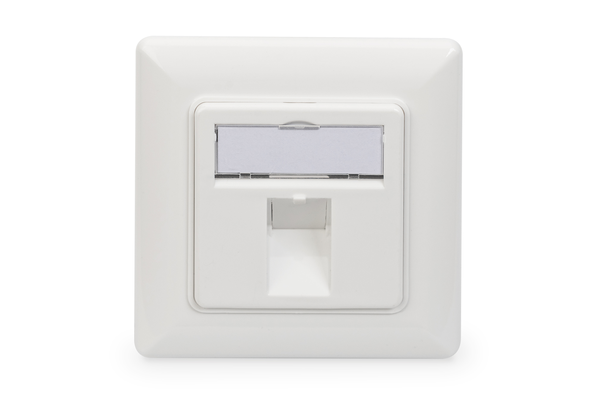 Lege behuizing voor Keystone module, frame 80x80 + centrale plaat 50x50 mm - Afbeelding 3