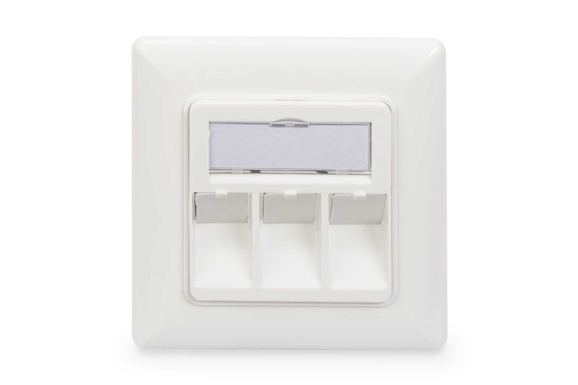 Lege behuizing voor Keystone module, frame 80x80 + centrale plaat 50x50 mm - Afbeelding 2
