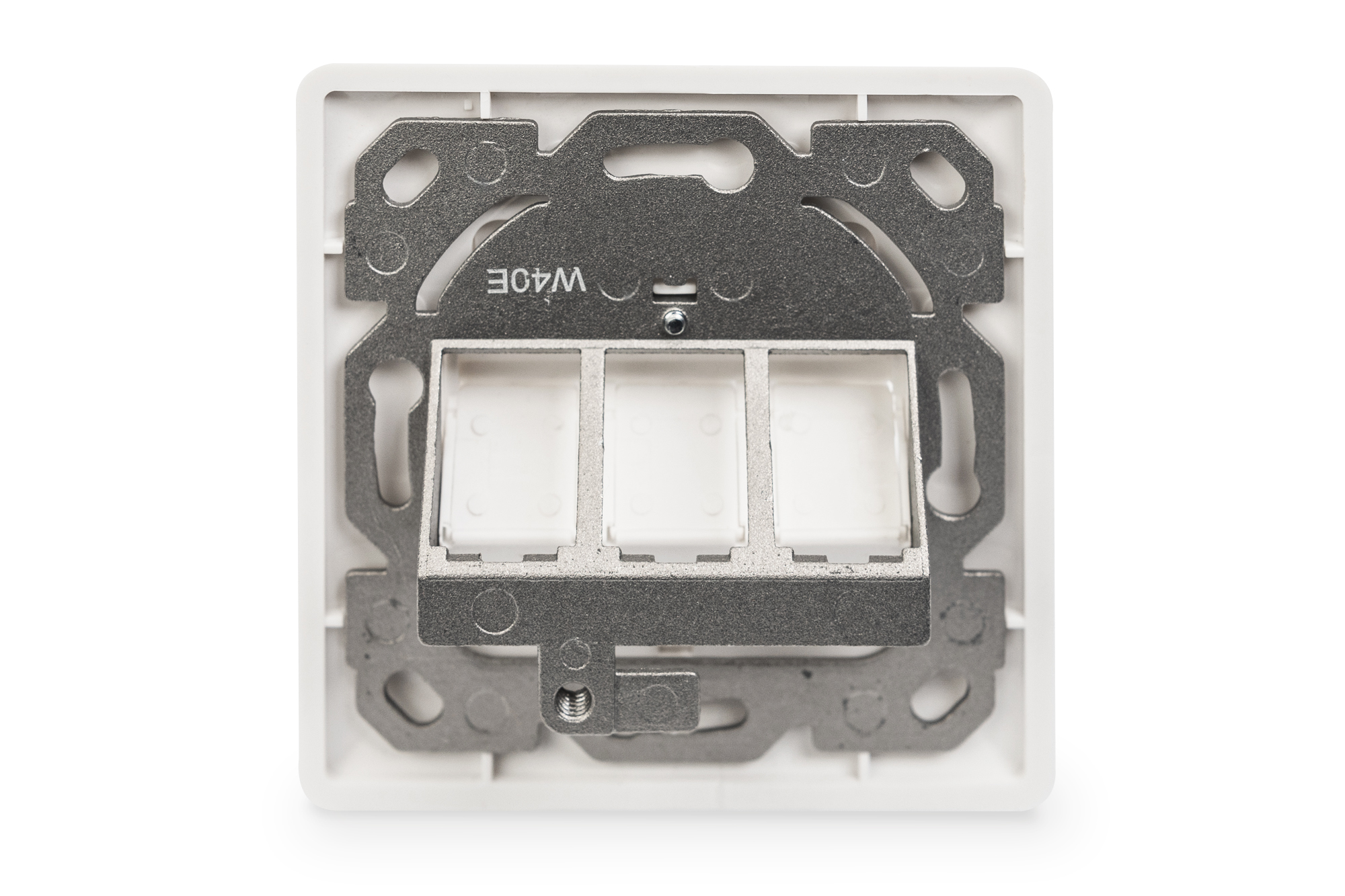 Lege behuizing voor Keystone module, frame 80x80 + centrale plaat 50x50 mm - Afbeelding 3