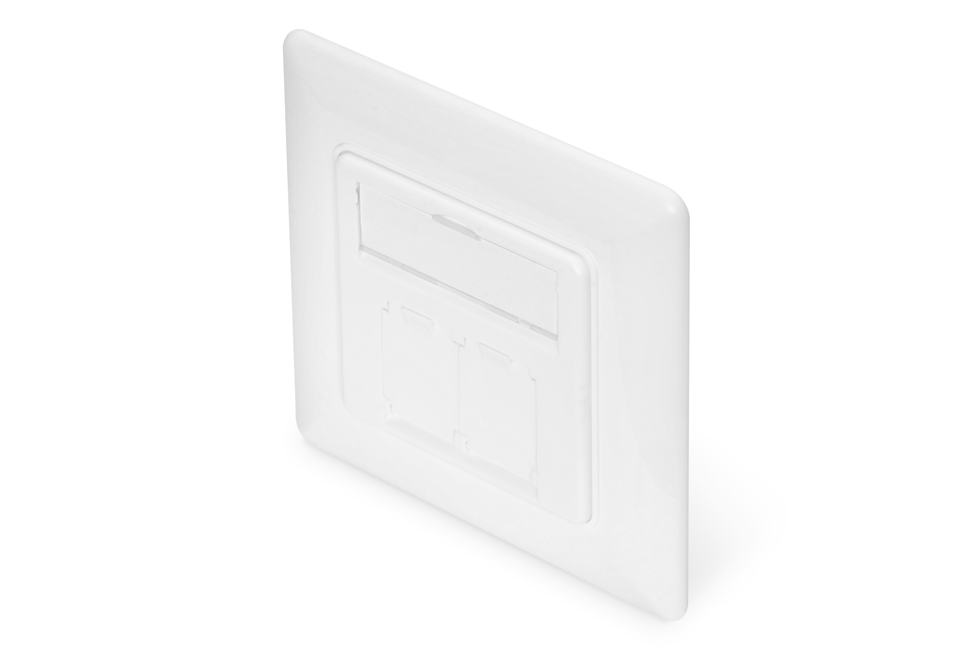Frontpaneel en inbouwframe voor multimedia met 2 x DN-93615-S Keystone-modules - Afbeelding 2