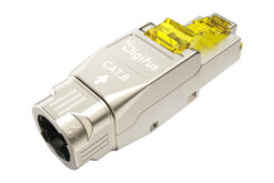 Alternative view of CAT 8.1-veldconnector, afgeschermd, montageaansluiting zonder gereedschap