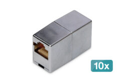 CAT 5e, Klasse D, RJ45 modulaire koppeling - 10 stuks