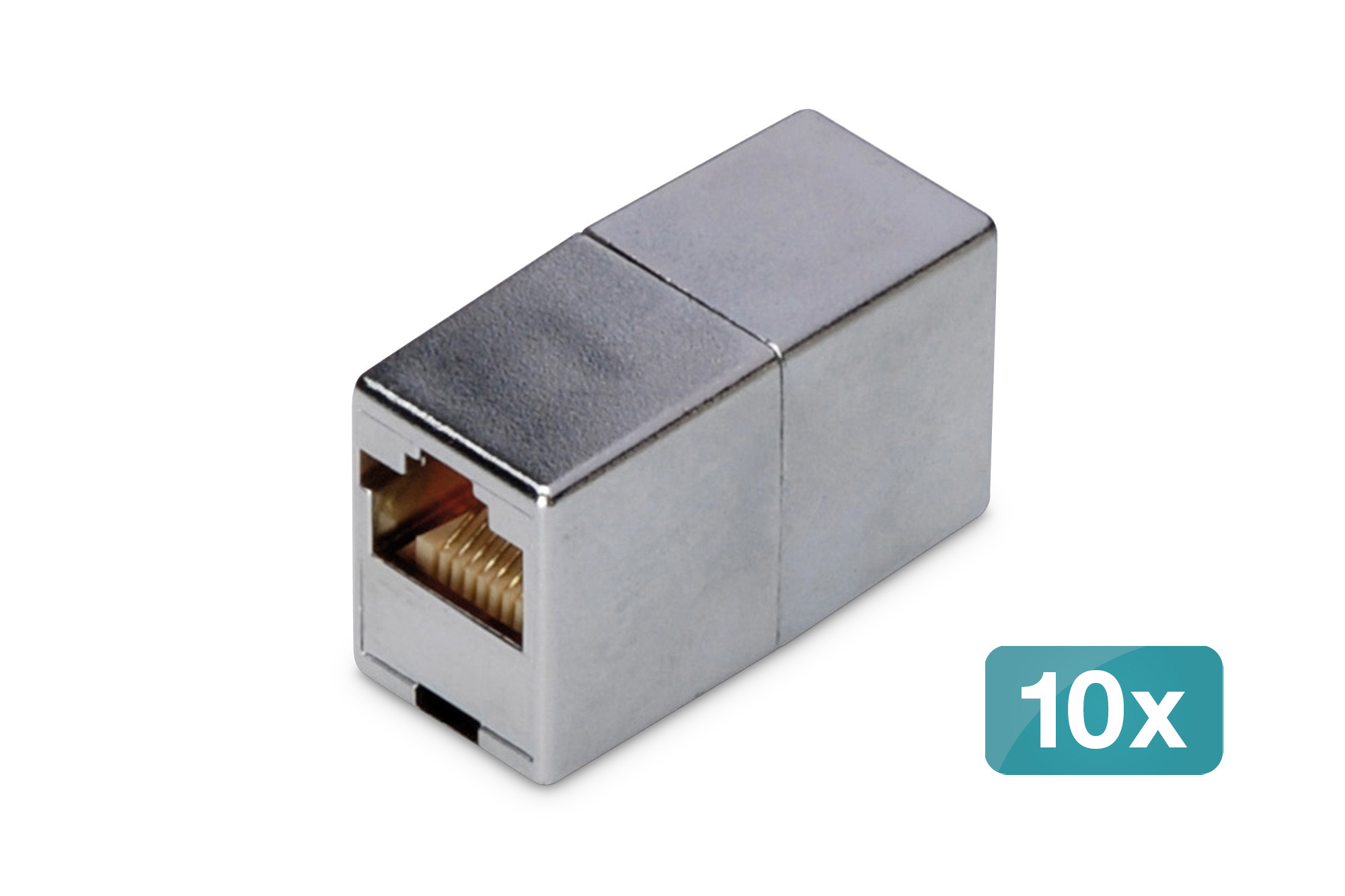CAT 5e, Klasse D, RJ45 modulaire koppeling - 10 stuks
