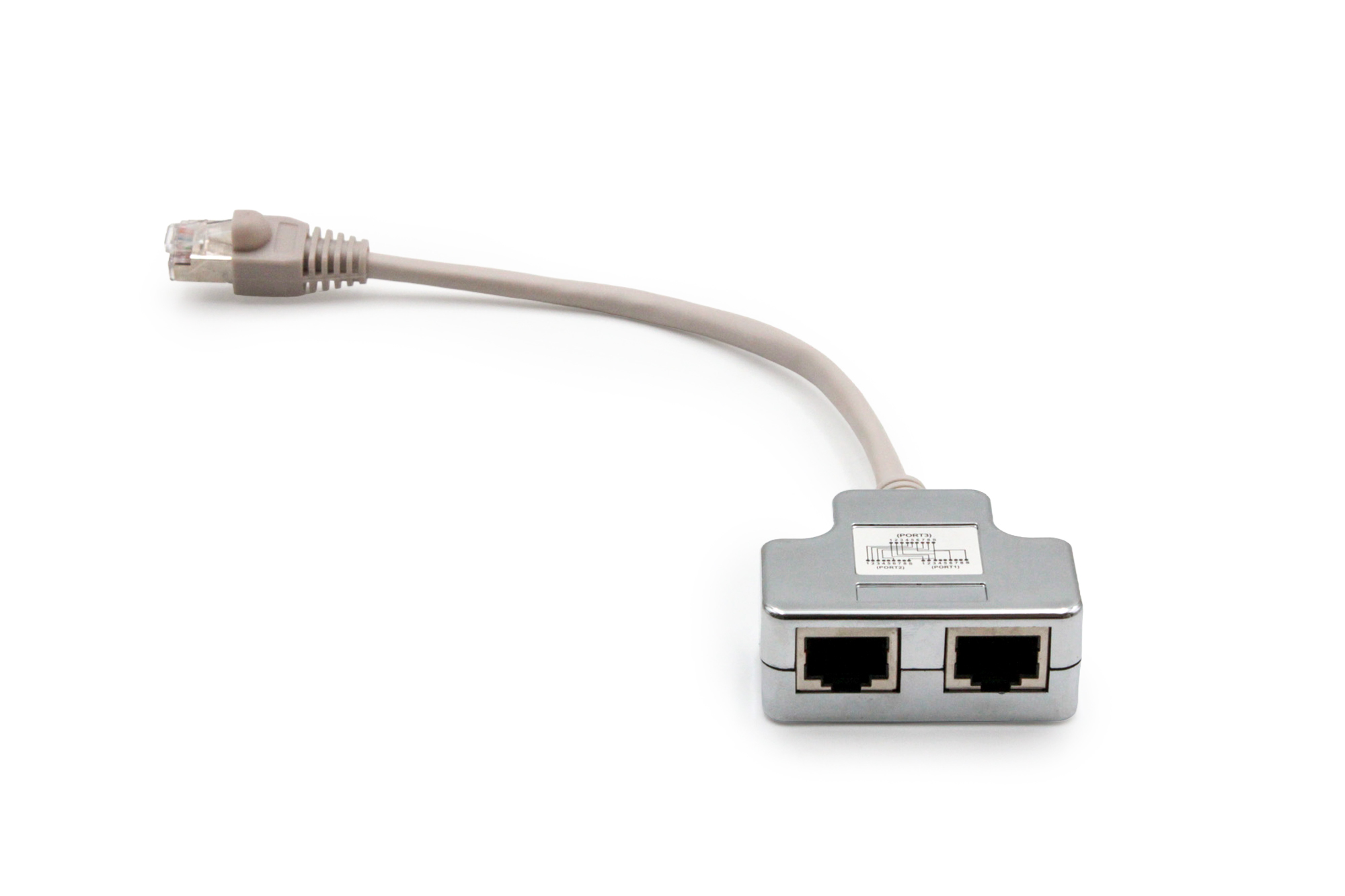 CAT 5e patchkabeladapter, 2x CAT 5e, afgeschermd - Afbeelding 3