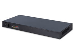 Alternative view of 16-poorts 10G Ethernet PoE+ injector, 802.3at, 250 W