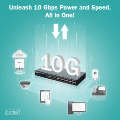 16-poorts 10G Ethernet PoE+ injector, 802.3at, 250 W - Afbeelding 7