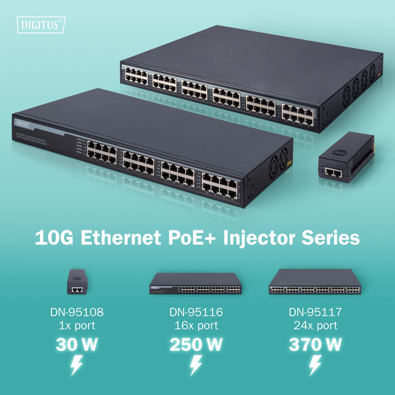 24-poort 10G PoE+ injector - Afbeelding 7