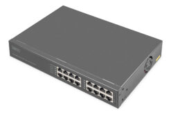 8-Poorts Gigabit ethernet PoE+ injector, 802.3bt, 250 W