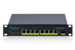 Alternative view of 10" 2,5G 8-poorts onbeheerde PoE+-switch met 1× 10G SFP+