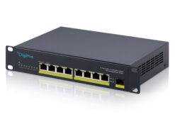 10" 2,5G 8-poorts onbeheerde PoE+-switch met 1× 10G SFP+