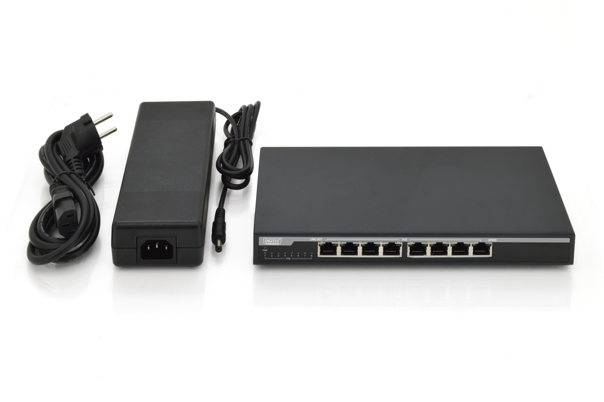 8-poorts 10/100/1000 Mbps PoE Gigabit Desktop-schakelaar - Afbeelding 5