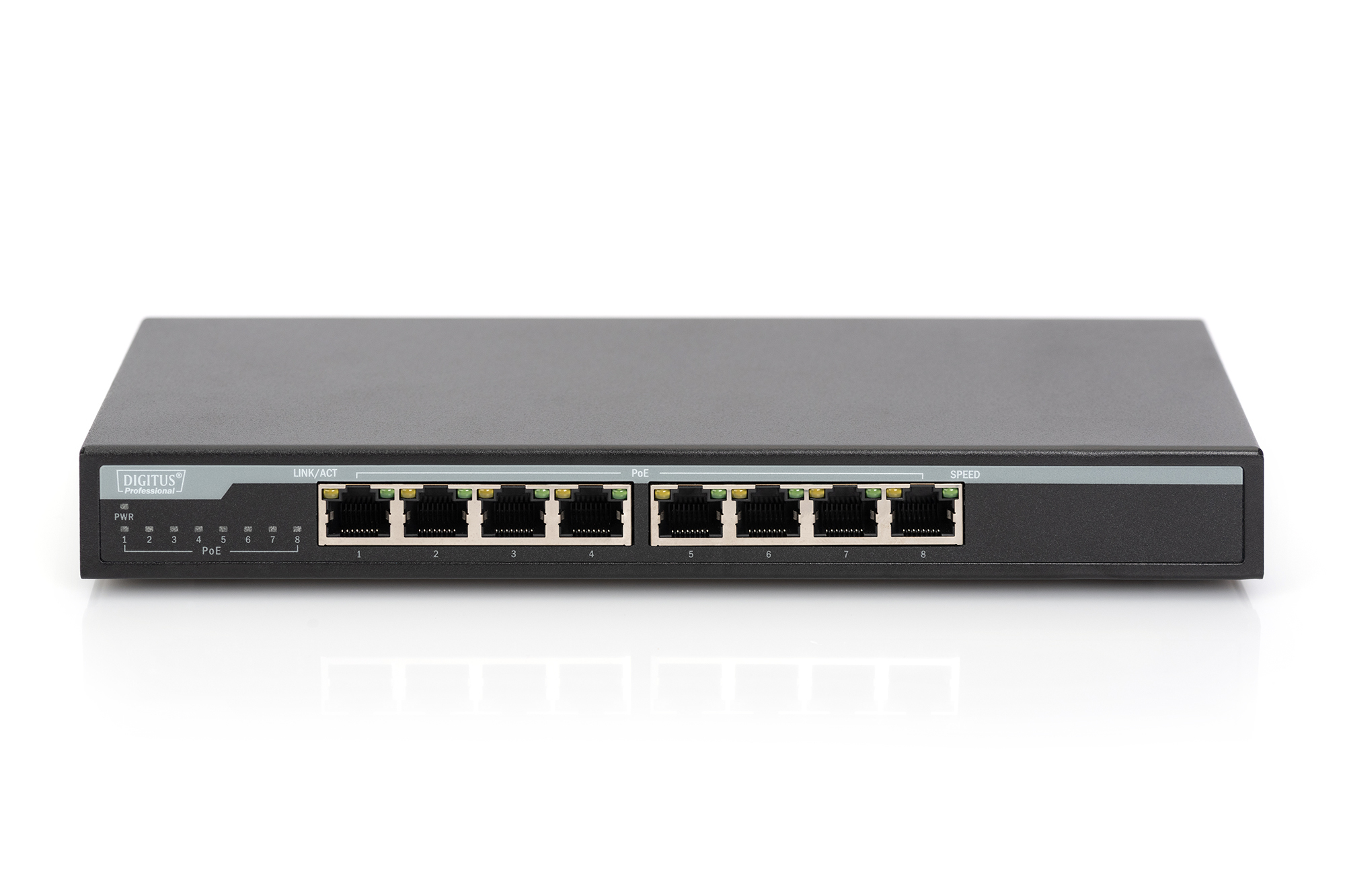8-poorts 10/100/1000 Mbps PoE Gigabit Desktop-schakelaar - Afbeelding 4