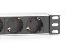 10" contactdoosstrook met aluminium profiel, 4-voudige wandcontactdoos met aardingscontact - Afbeelding 4