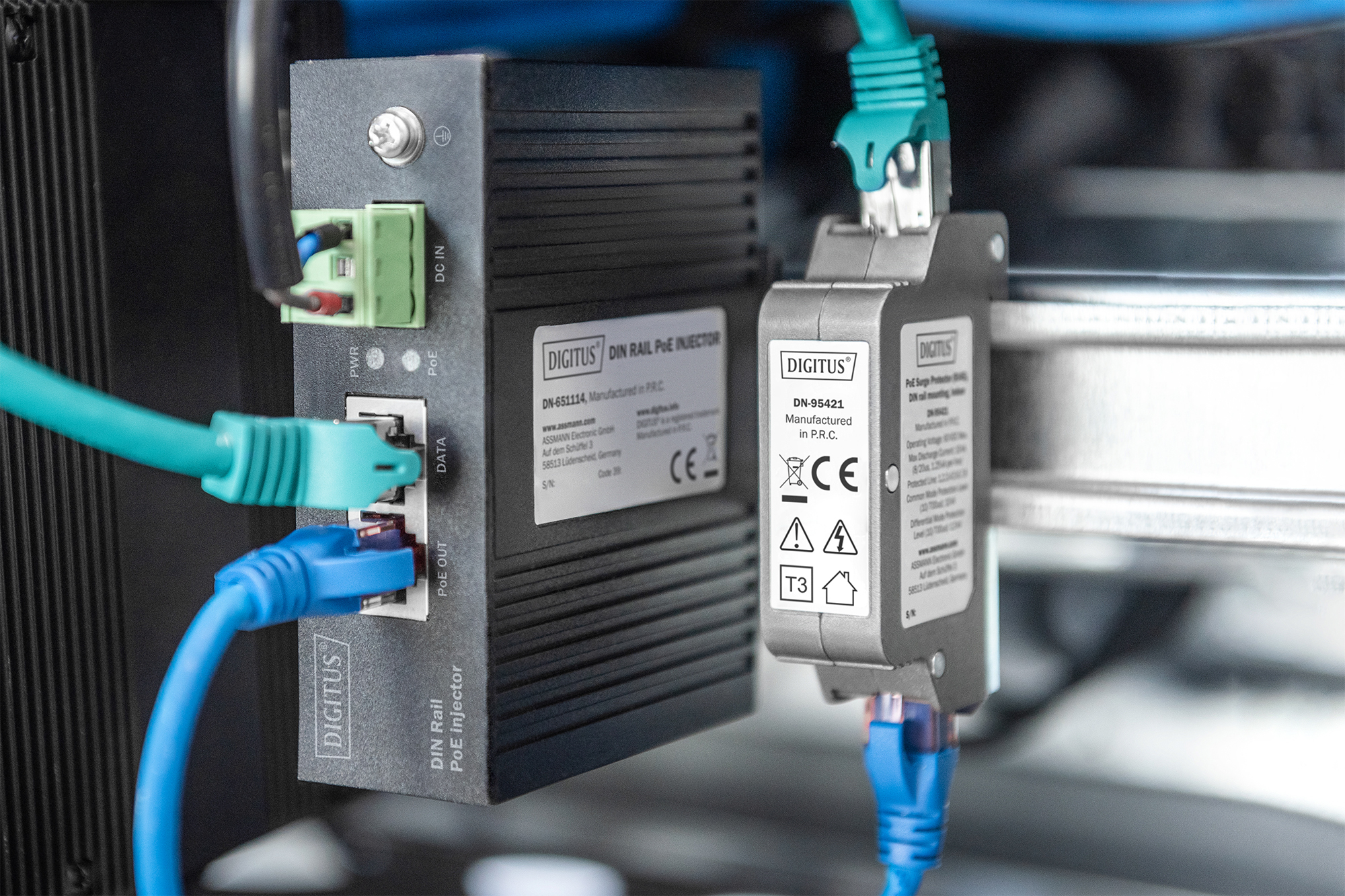 PoE Surge Protector (RJ45), montage op DIN-rail, indoor - Afbeelding 6
