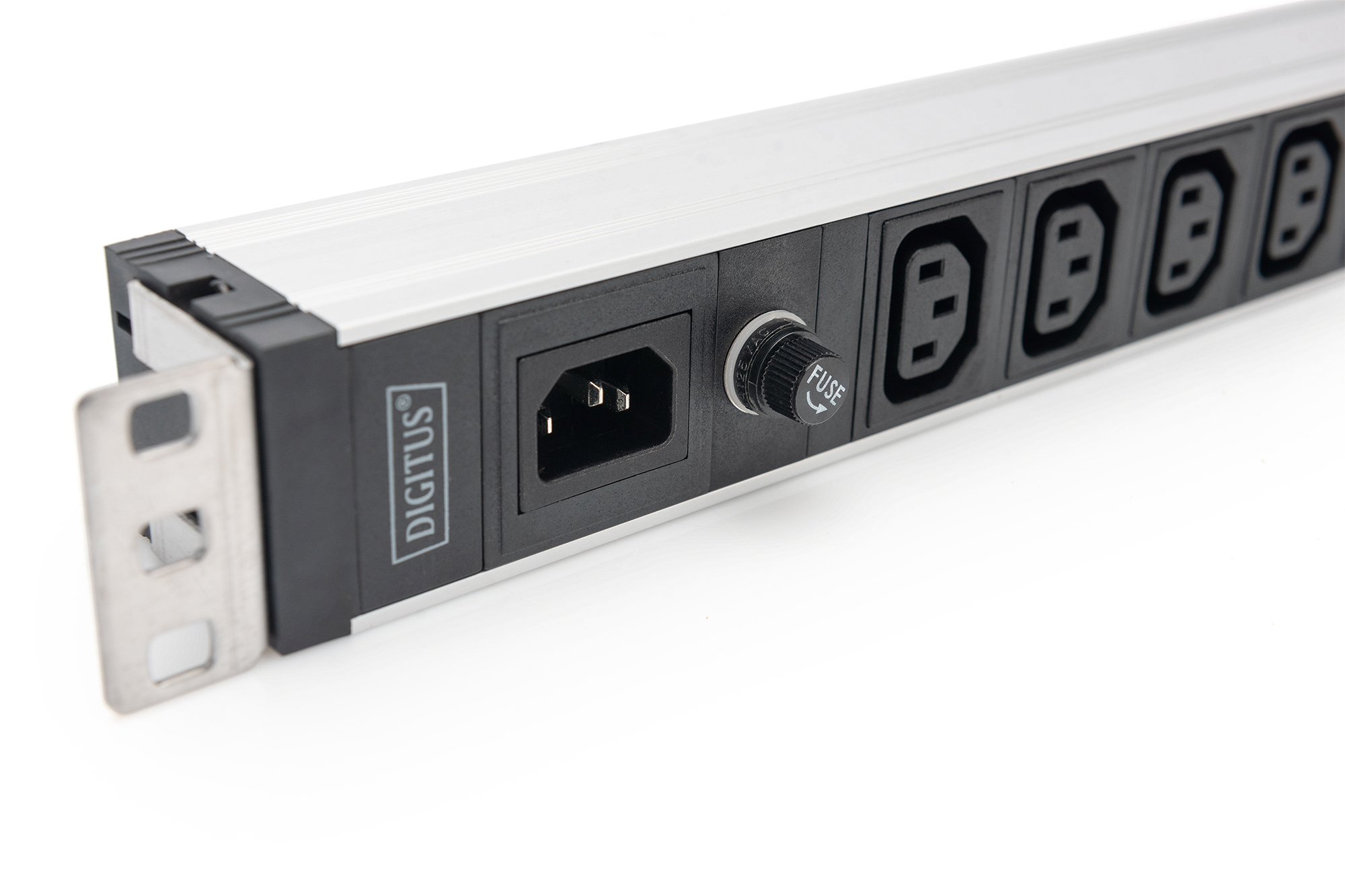Contactdoos met aluminium profiel, 9-voudig, IEC C14-ingang - Afbeelding 3