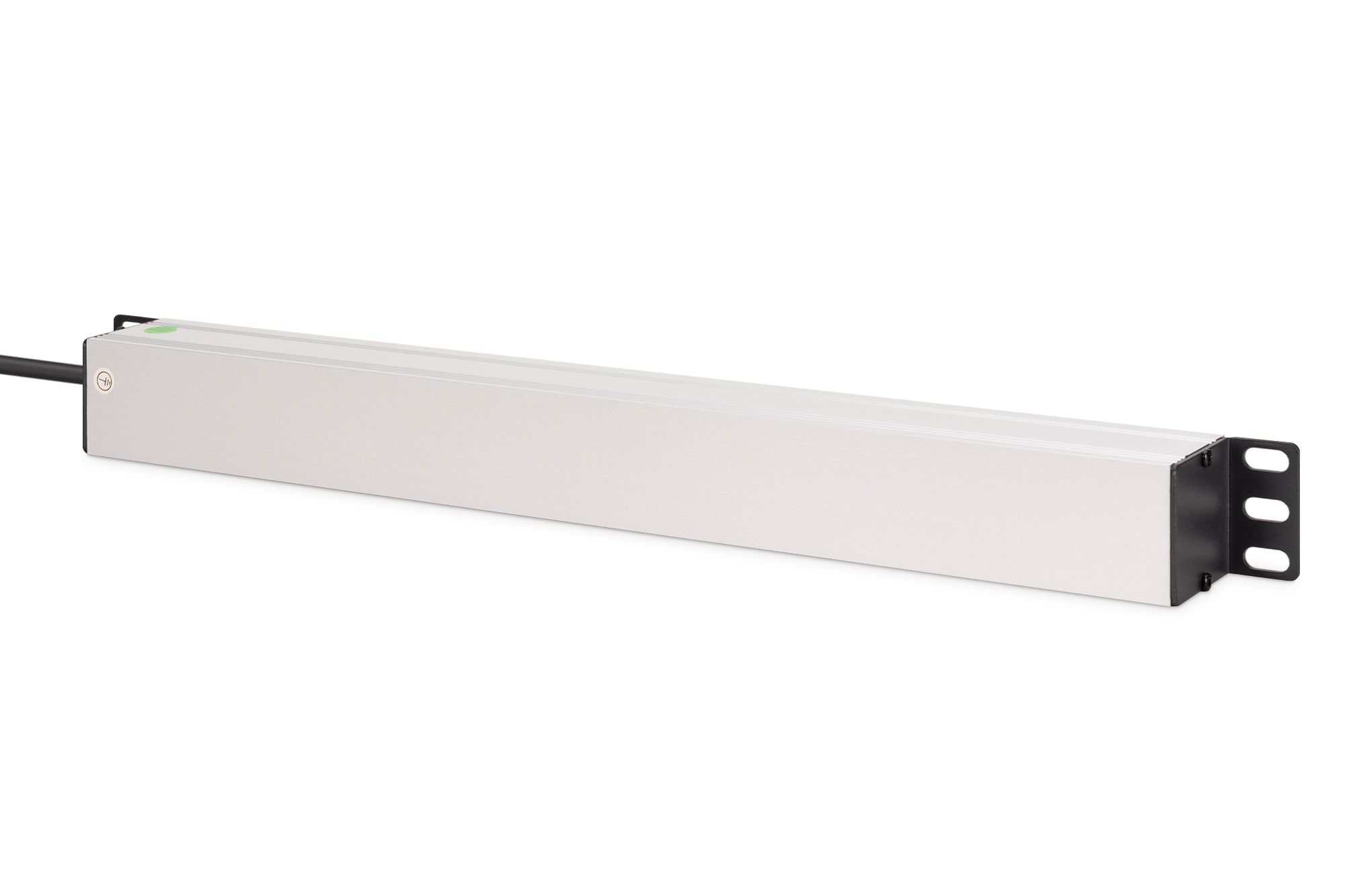 Meervoudige wandcontactdoos met aluminium profiel, 9-voudige wandcontactdoos met aardingscontact, 2 m voedingskabel, IEC C20 stekker - Afbeelding 2