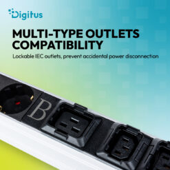 Basis IT PDU, 1-fasig 32 A, 24 x C13, 2 x C19, 4 x geaarde stopcontacten, 3 m aansluitkabel, IEC 60309 32 A-stekker - Afbeelding 7