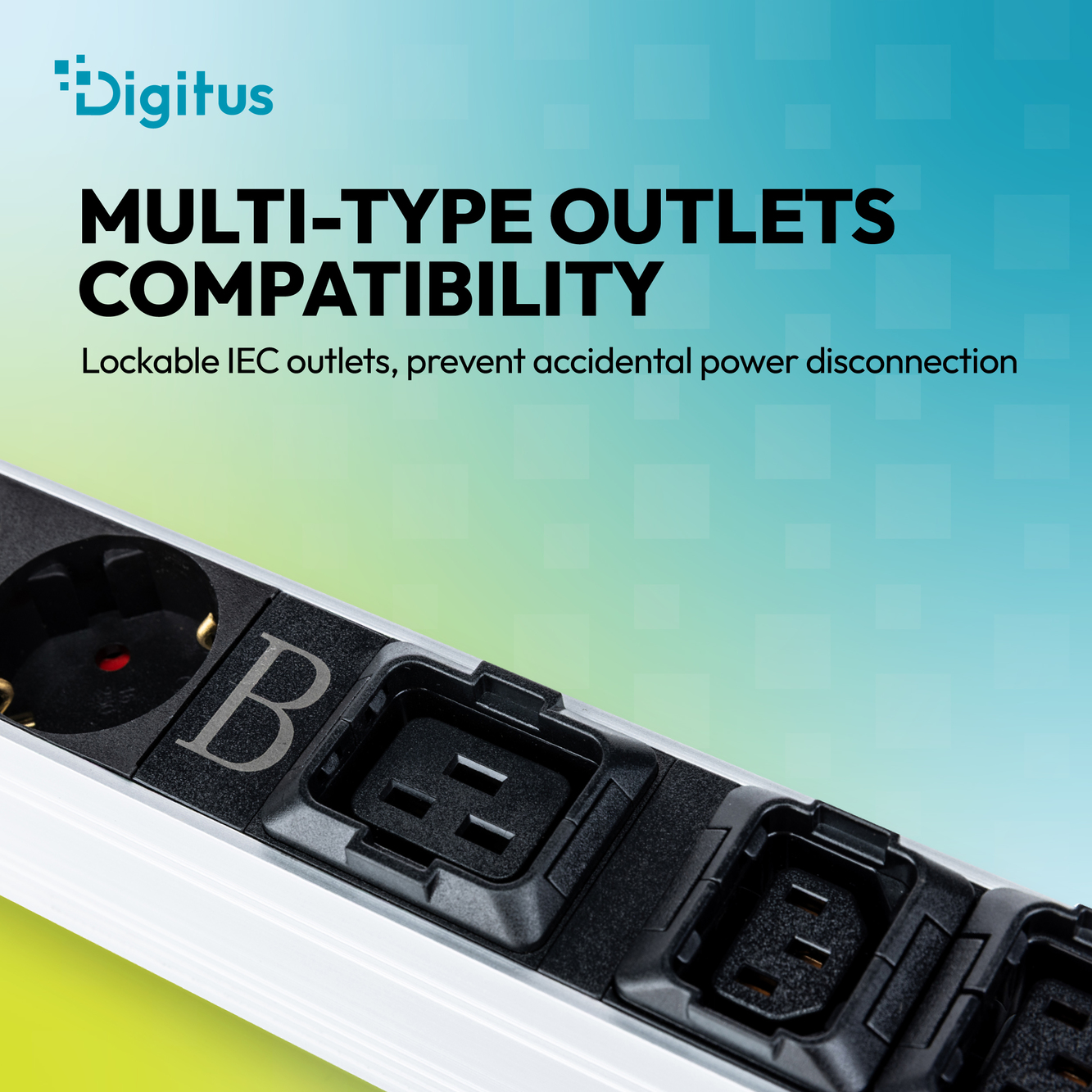 Basis IT PDU, 1-fasig 32 A, 24 x C13, 2 x C19, 4 x geaarde stopcontacten, 3 m aansluitkabel, IEC 60309 32 A-stekker - Afbeelding 7