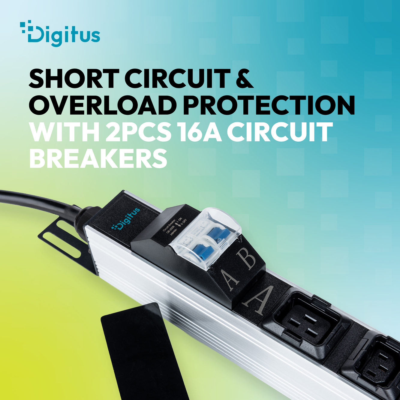 Basis IT PDU, 1-fasig 32 A, 24 x C13, 2 x C19, 4 x geaarde stopcontacten, 3 m aansluitkabel, IEC 60309 32 A-stekker - Afbeelding 6