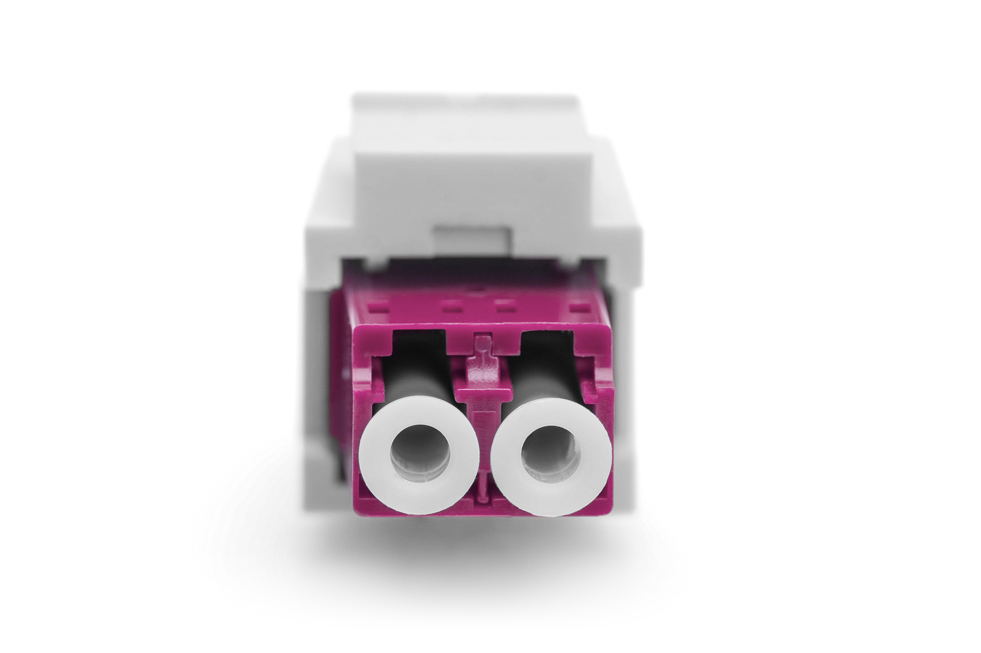LWL LC/LC-duplex-koppeling, multimode-OM4, keystone-module - Afbeelding 2