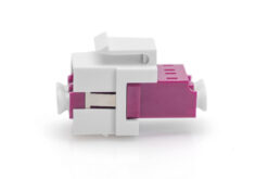LWL LC/LC-duplex-koppeling, multimode-OM4, keystone-module - Afbeelding 3