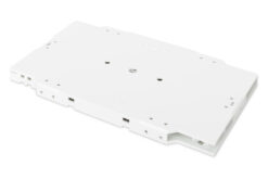 Glasvezel splice cassette voor 12 vezels incl. splicehouder voor crimp- en krimplasbescherming
