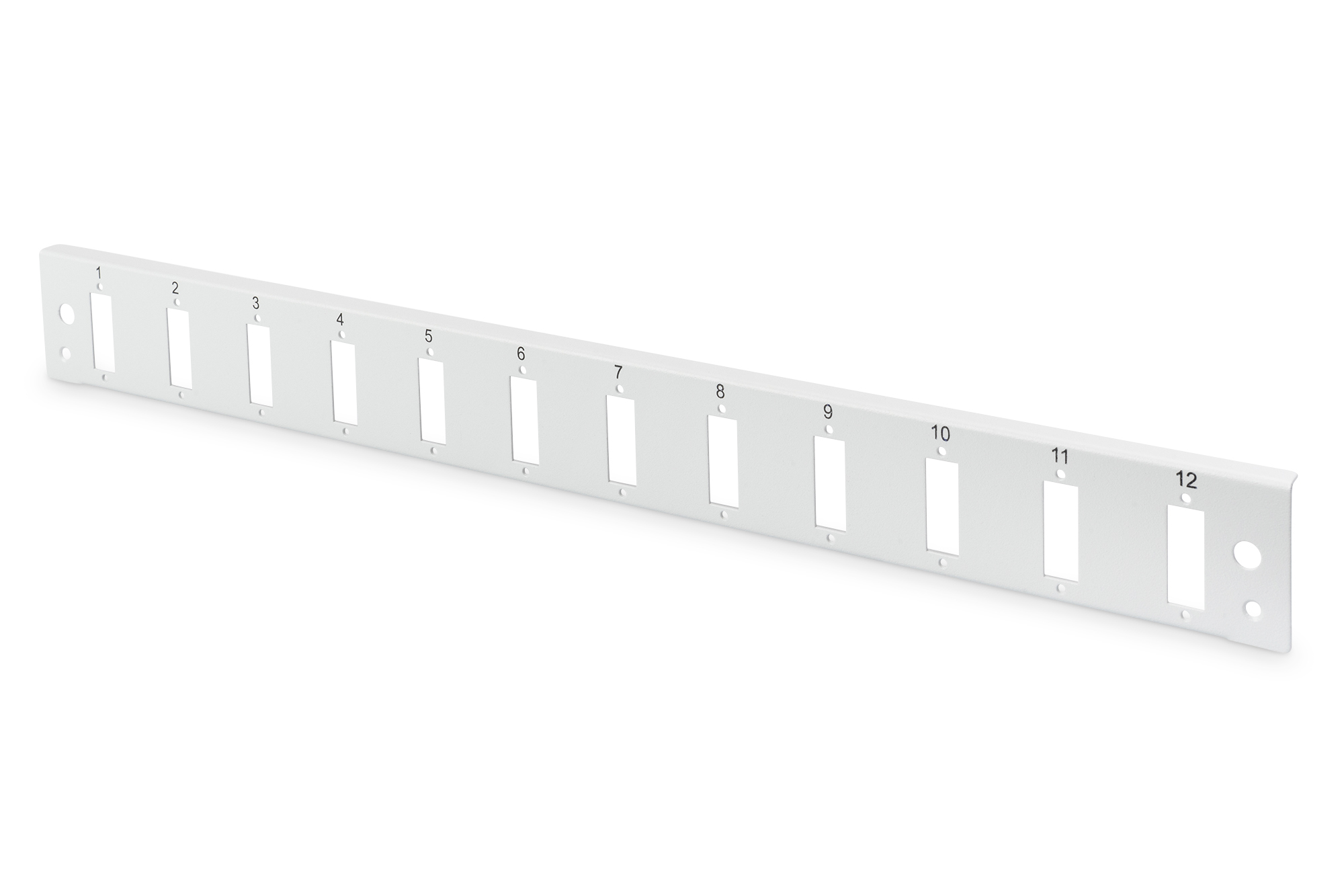 Fiber optic lasdoos voorpaneel, snelsluiting, 12x SC DX, 1U