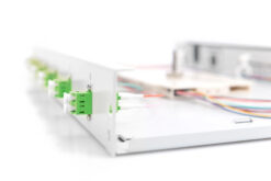 Glasvezel lasdoos, 1U, uitgerust, 6x LC-APC DX, OS2 - Afbeelding 3