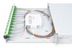 Glasvezel lasdoos, 1U, uitgerust, 12x LC-APC DX, OS2 - Afbeelding 5