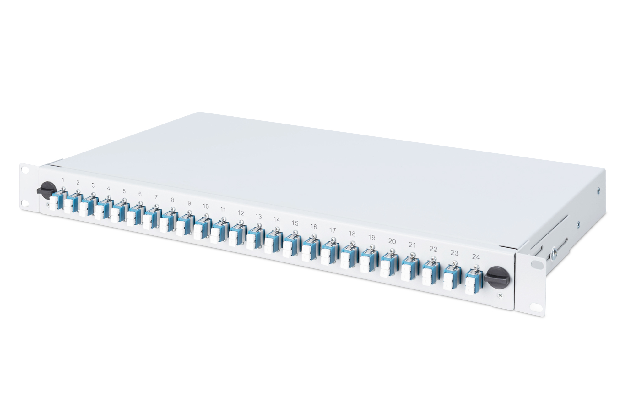 Glasvezel splitterbox, ingericht LC, OS2