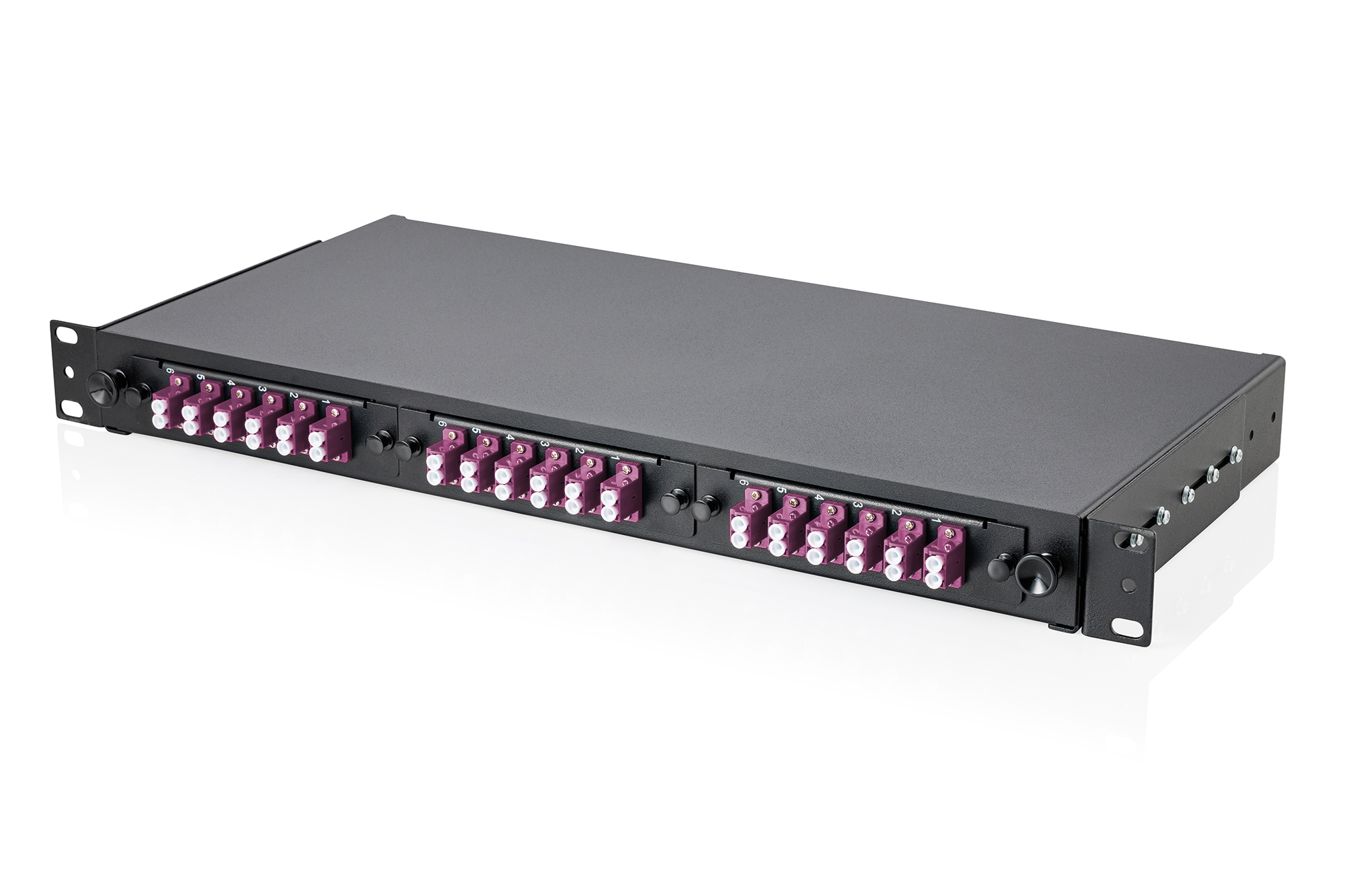 MPO cassette, multimode OM4, LC/DX, LC naar MPO, voor 3 cassettevelden - Afbeelding 5