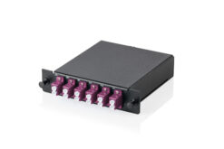 MPO cassette, multimode OM4, LC/DX, LC naar MPO, voor 3 cassettevelden
